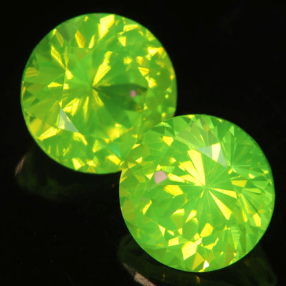 Faceted LuAG 5mm Round gemstone