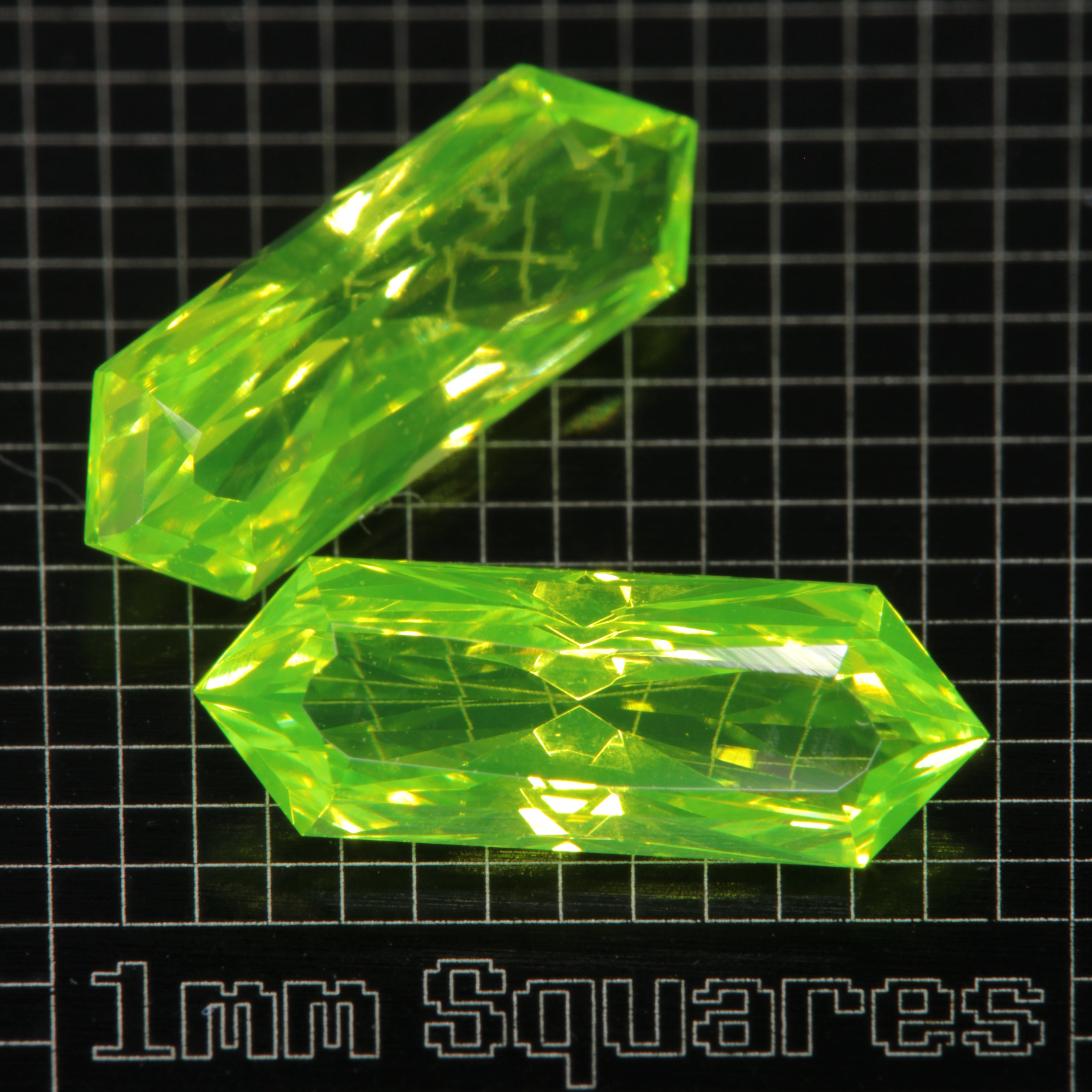 LuAG Lumogarnet Faceted Loose Gems