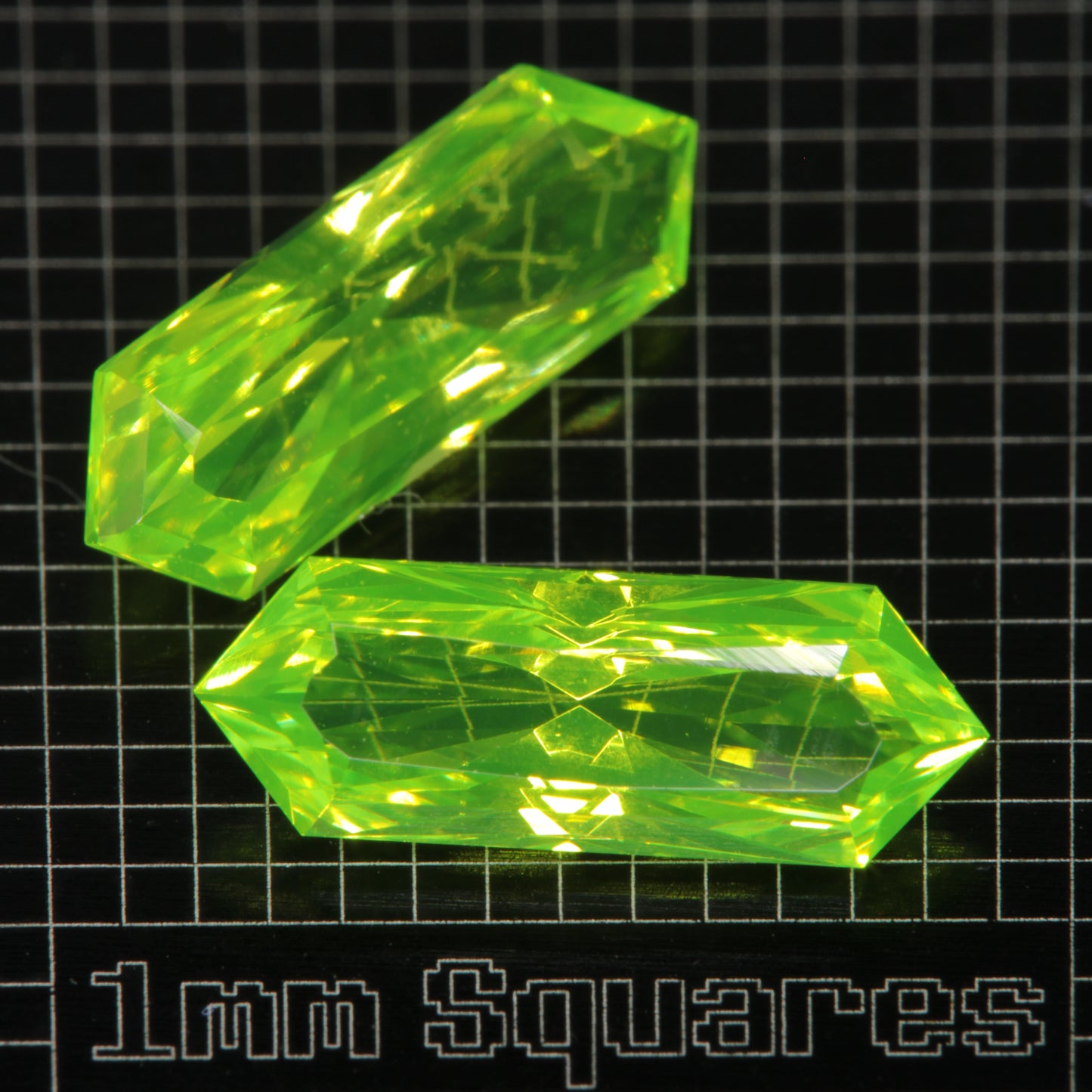 LuAG Lumogarnet Faceted Loose Gems