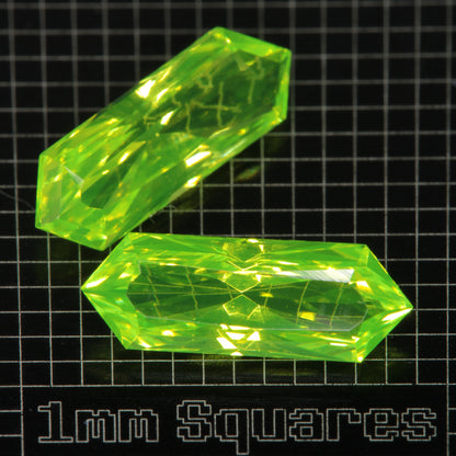 LuAG Lumogarnet Faceted Loose Gems