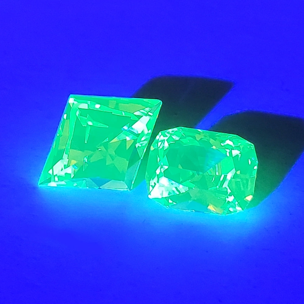 LuAG Lumogarnet Faceted Loose Gems