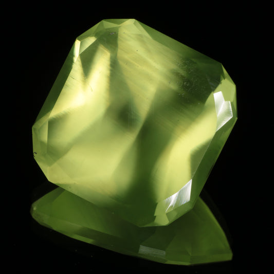 Lumenite® Cushion 17.9ct, Glow in the Dark Strontium Aluminate Monocrystal