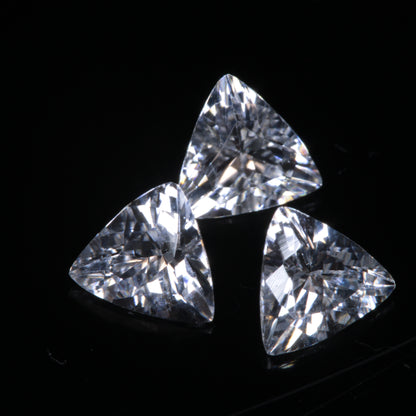 Faceted LYSO Trillion gemstone