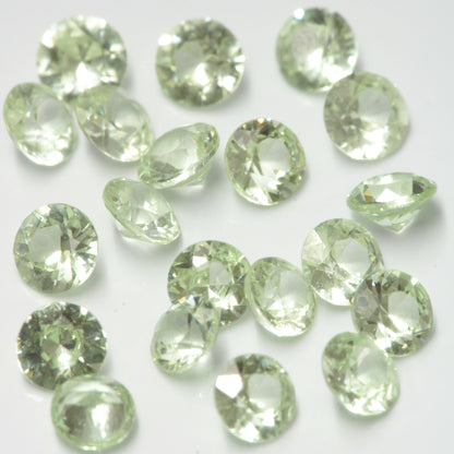 3mm Mint Garnet Round Gems