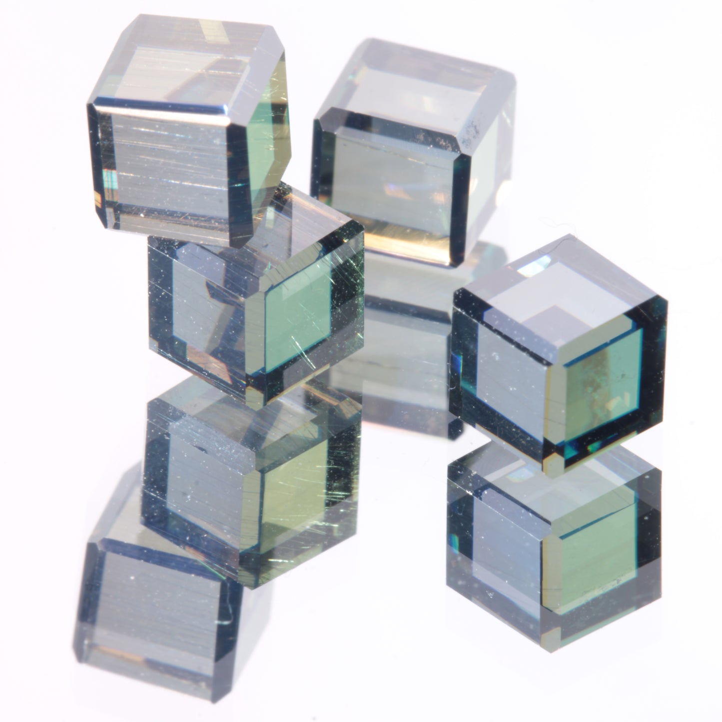 Polished Light Dichroic Cube showing yellow and blue axes