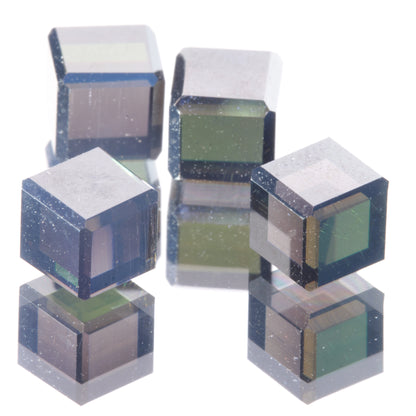 Polished Dark Dichroic Cube showing yellow and blue axes