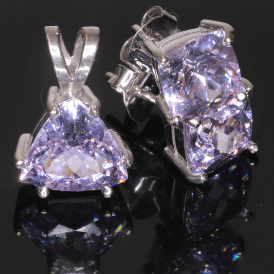 Pendant and Earrings made of Neodymium YAG (YAG:Nd)