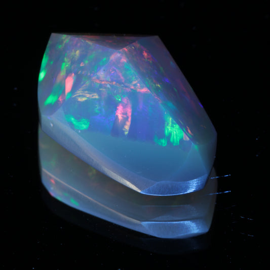 Natural Ethiopian Opal, Freeform Shield Cut