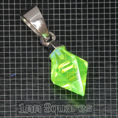 Faceted LuAG Plumb Bob Pendant