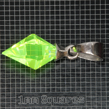 Faceted LuAG Plumb Bob Pendant