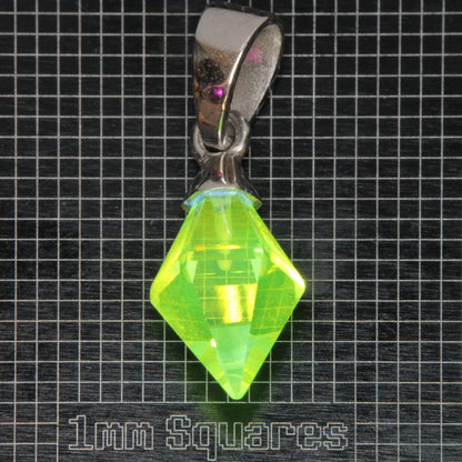 Faceted LuAG Plumb Bob Pendant