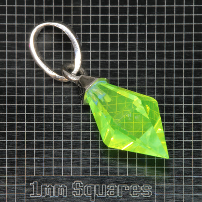 Faceted LuAG Plumb Bob Pendant