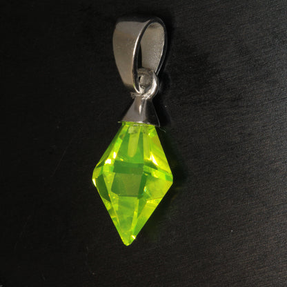 LED lighting on bright green LuAG Plumbob Pendant