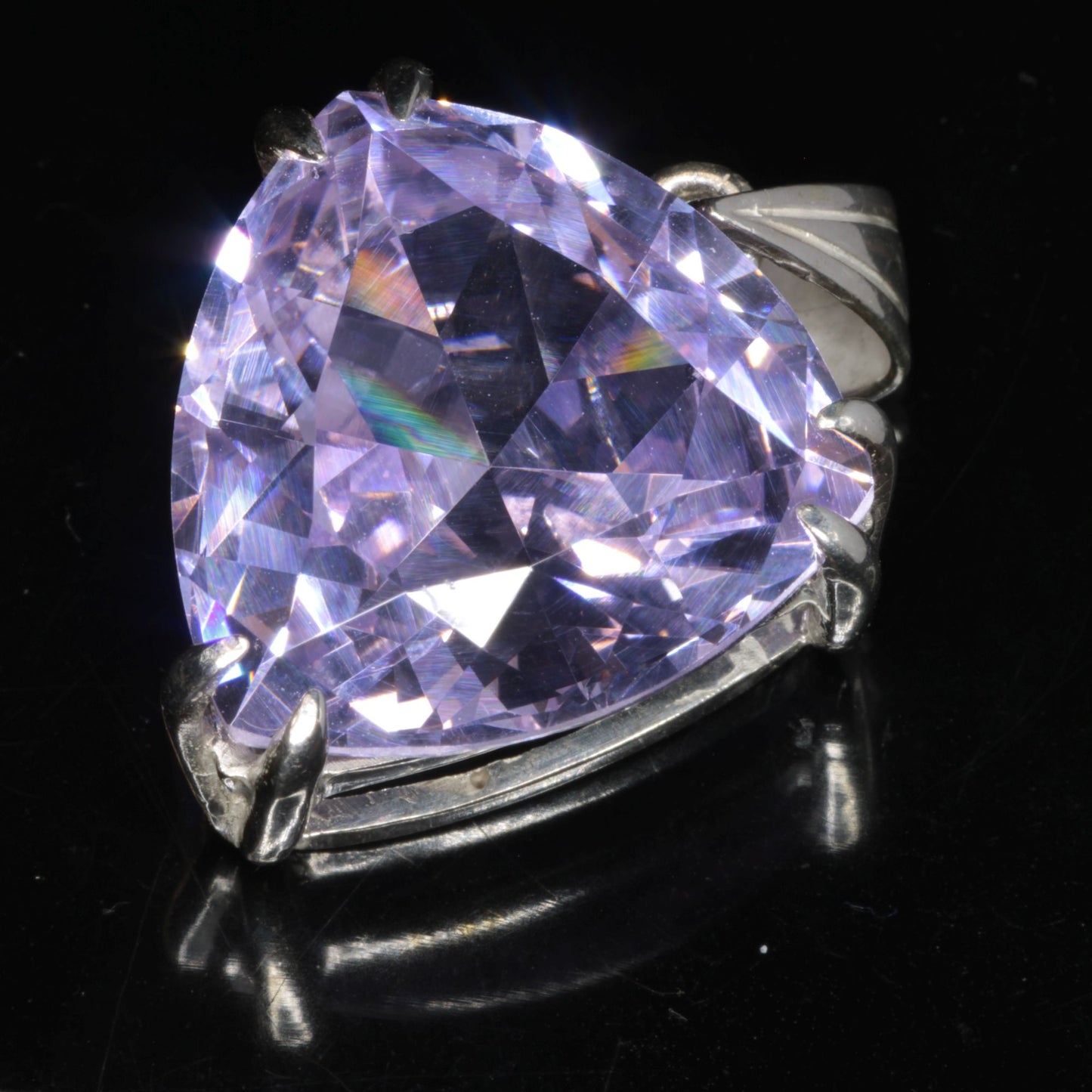 Faceted Nd:YAG Trillion Gem Pendant