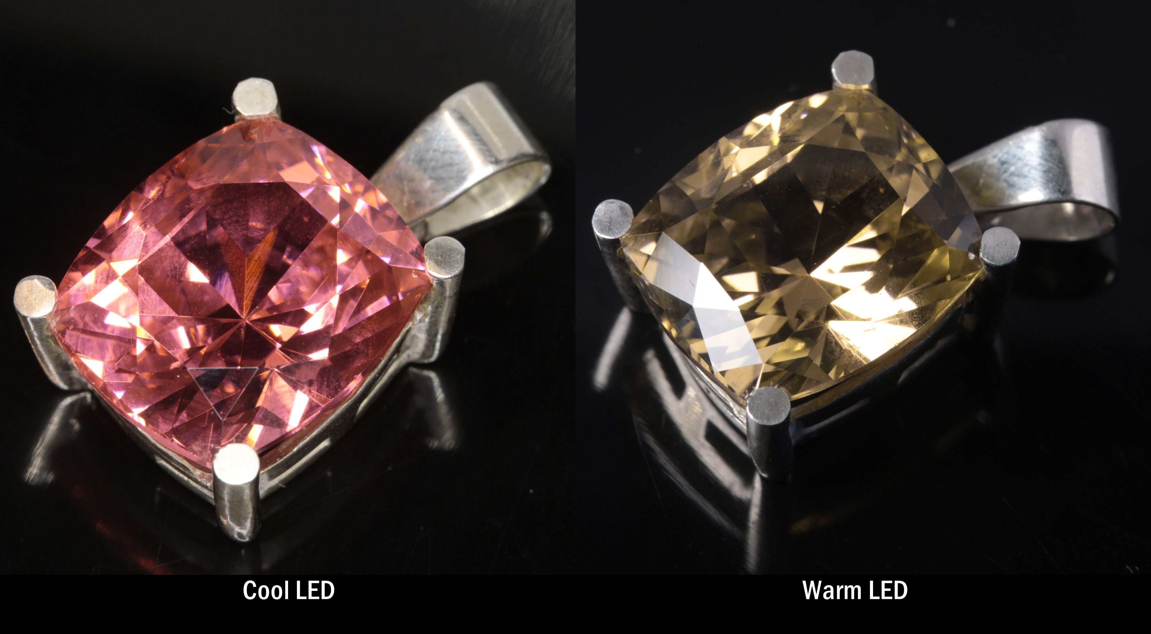 Erbium Laser Garnet Jewelry in Sterling Silver (YAG:Er Pendants and Earrings)