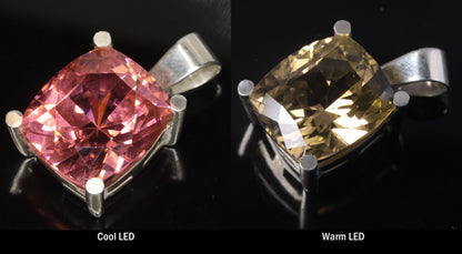 Erbium Laser Garnet Pendants in Sterling Silver (YAG:Er Jewelry)