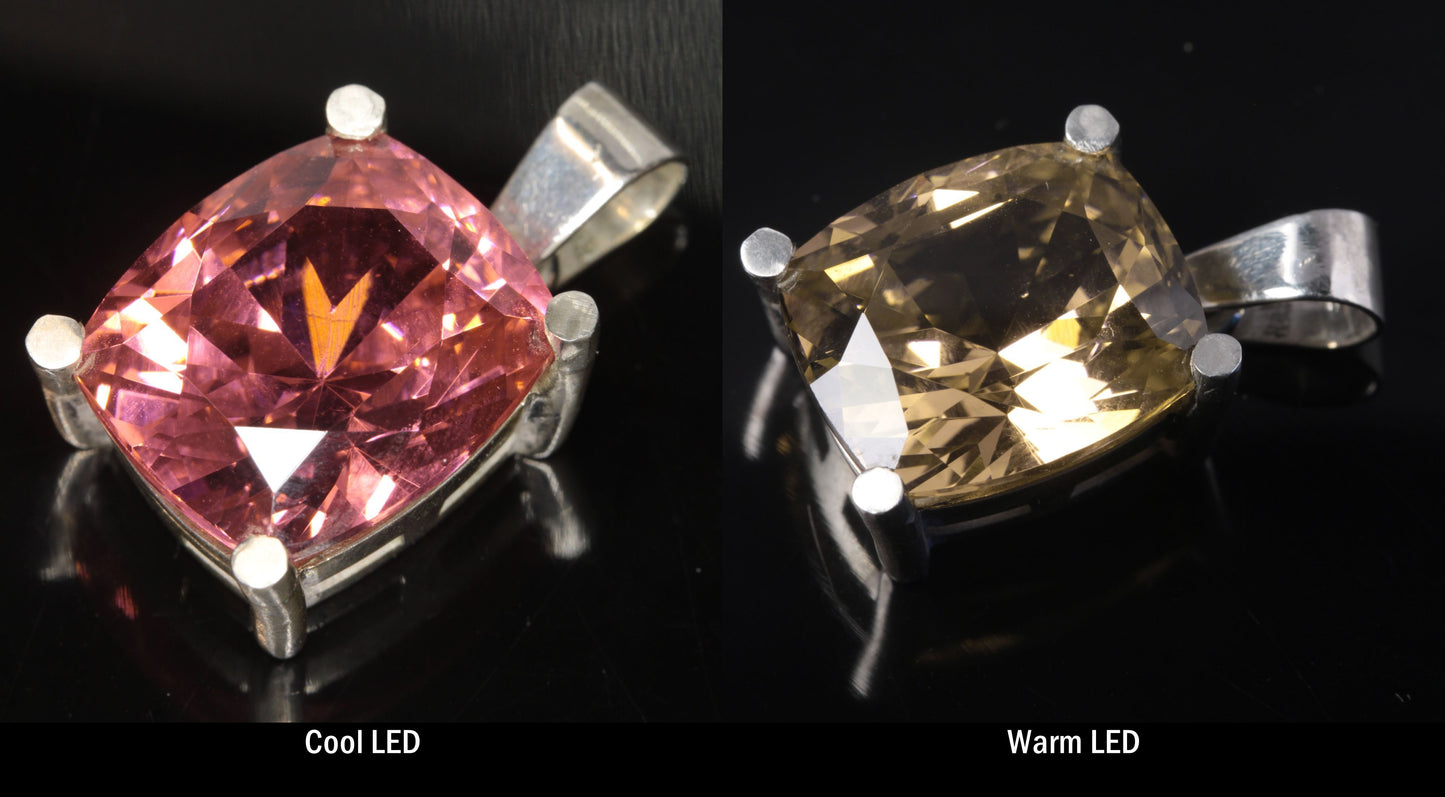 Erbium Laser Garnet Pendants in Sterling Silver (YAG:Er Jewelry)