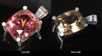Erbium Laser Garnet Pendants in Sterling Silver (YAG:Er Jewelry)