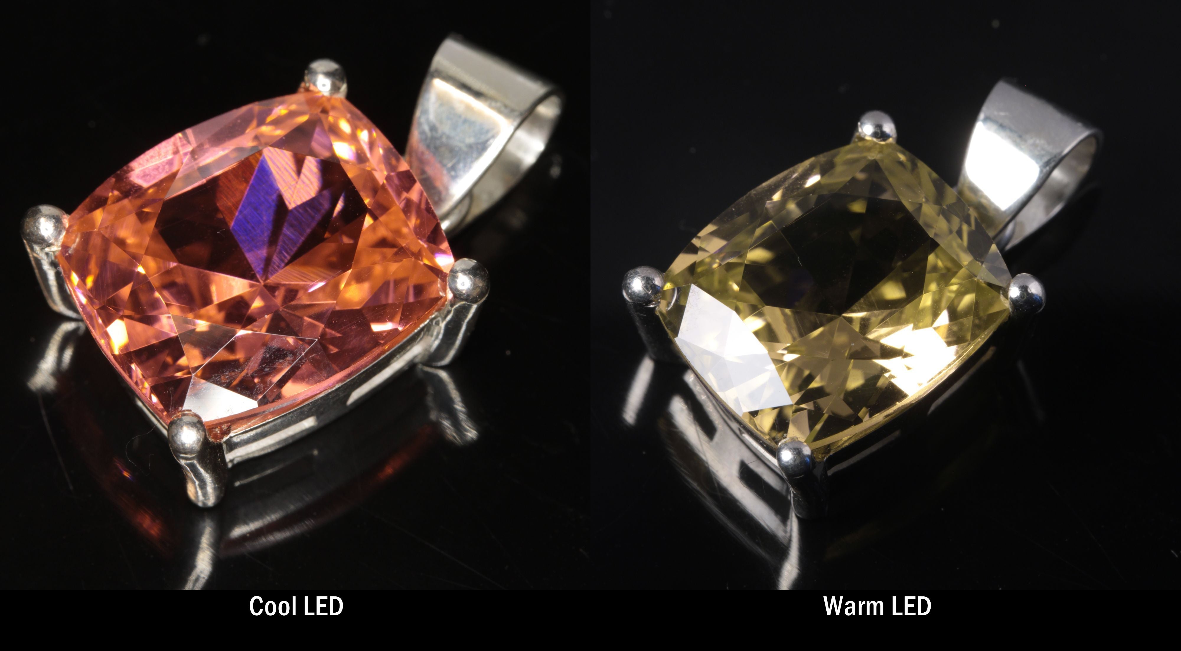 Erbium Laser Garnet Jewelry in Sterling Silver (YAG:Er Pendants and Earrings)
