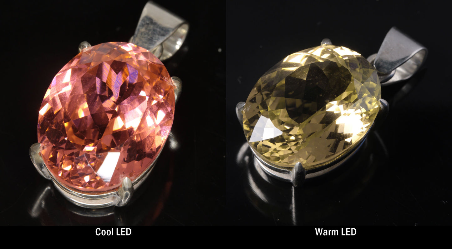 Erbium Laser Garnet Pendants in Sterling Silver (YAG:Er Jewelry)