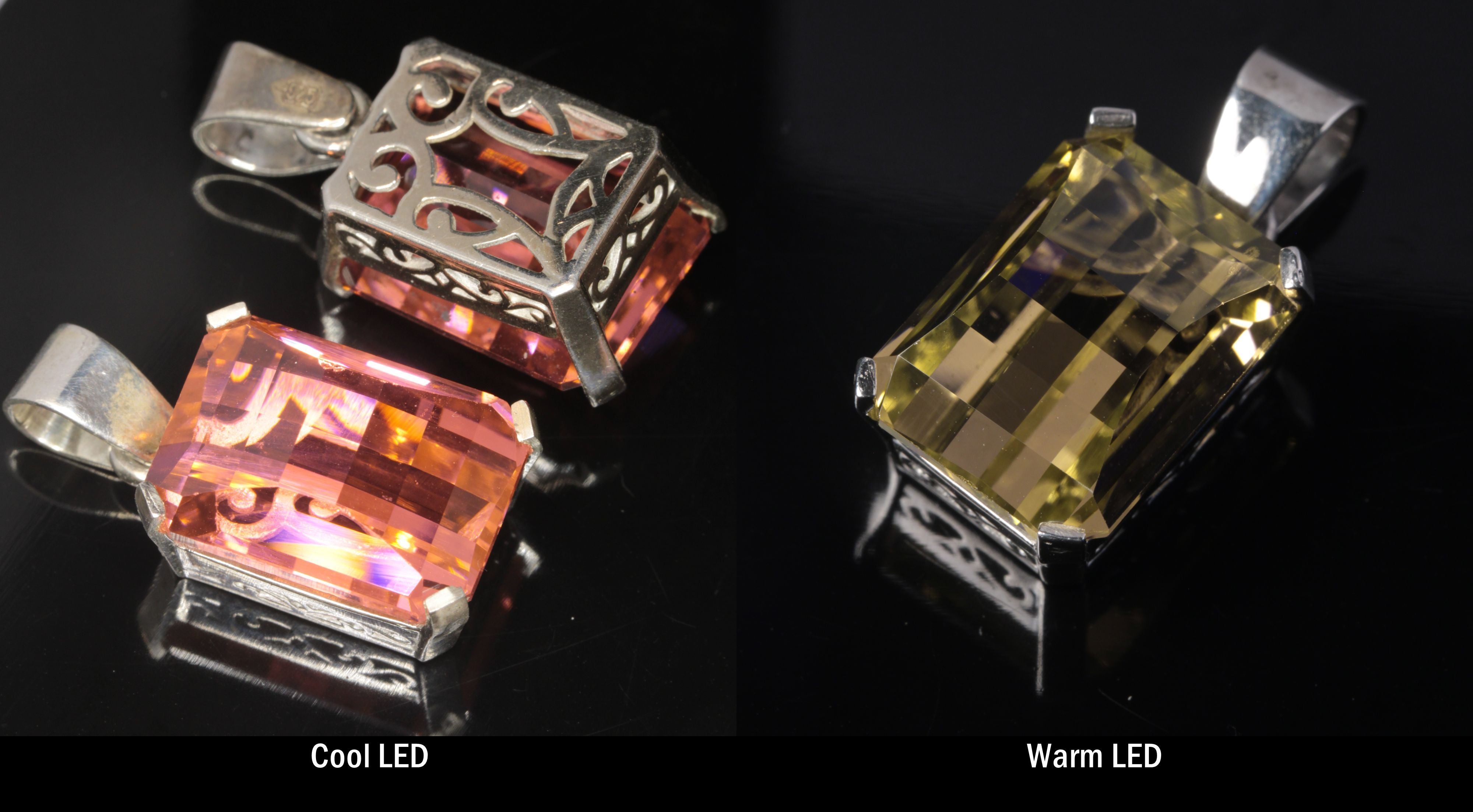 Erbium Laser Garnet Jewelry in Sterling Silver (YAG:Er Pendants and Earrings)