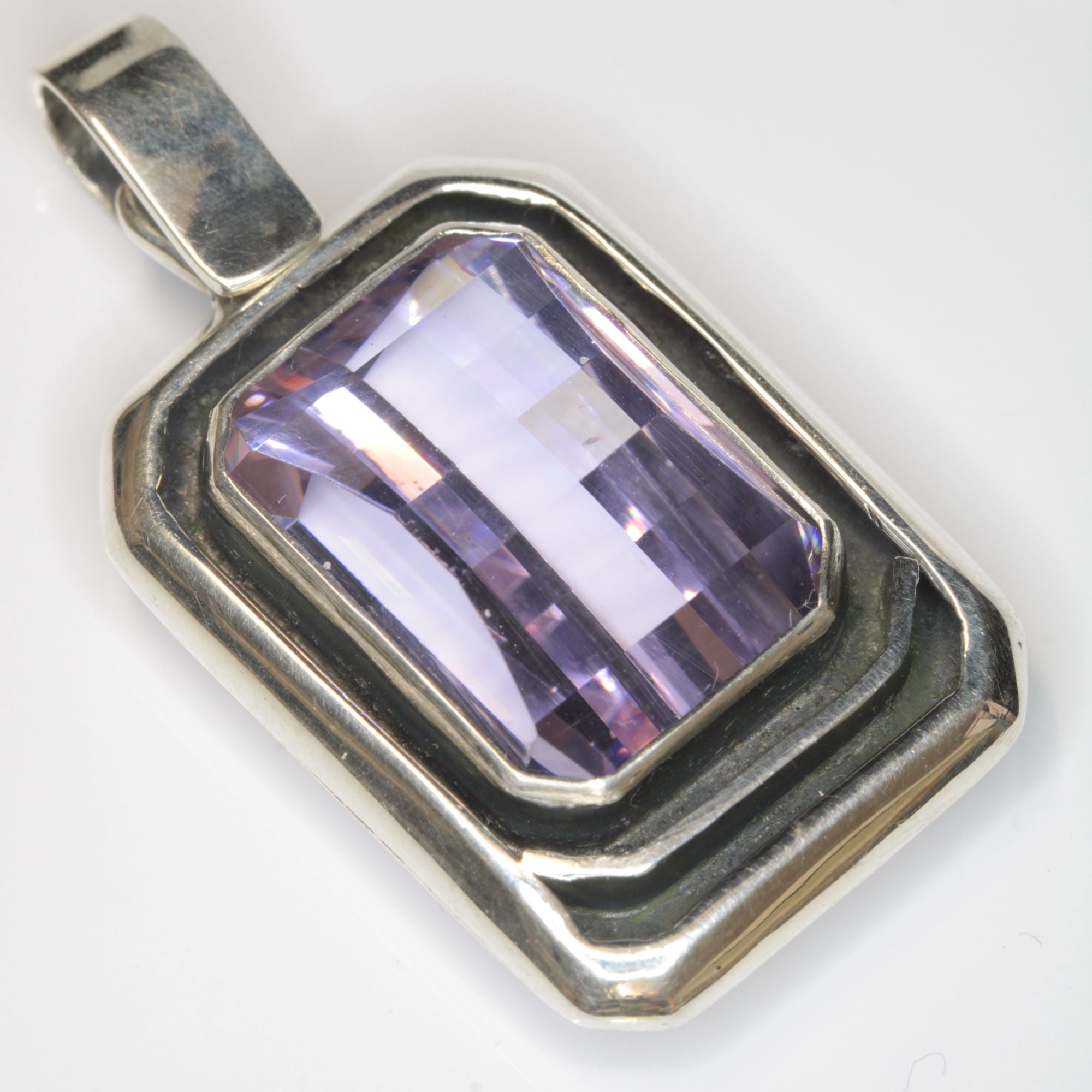 Pure Nd:YAG Jewelry, Violet Laser Garnet in Sterling Silver