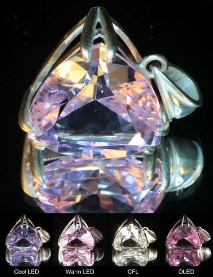 Faceted Nd:YAG Trillion Pendant