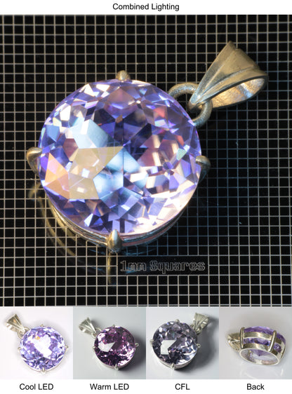 YAP (Yttrium Aluminum Perovskite) Pendant with Round A Gemstone