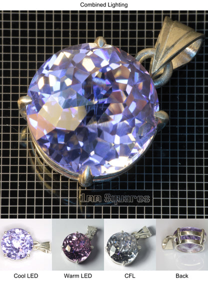YAP (Yttrium Aluminum Perovskite) Pendant with Round C Gemstone