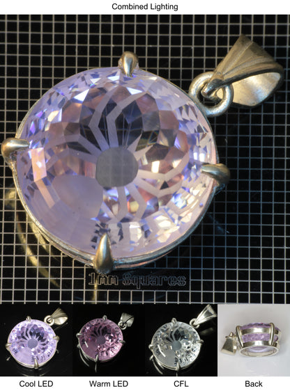 YAP (Yttrium Aluminum Perovskite) Pendant with Spider F Gemstone