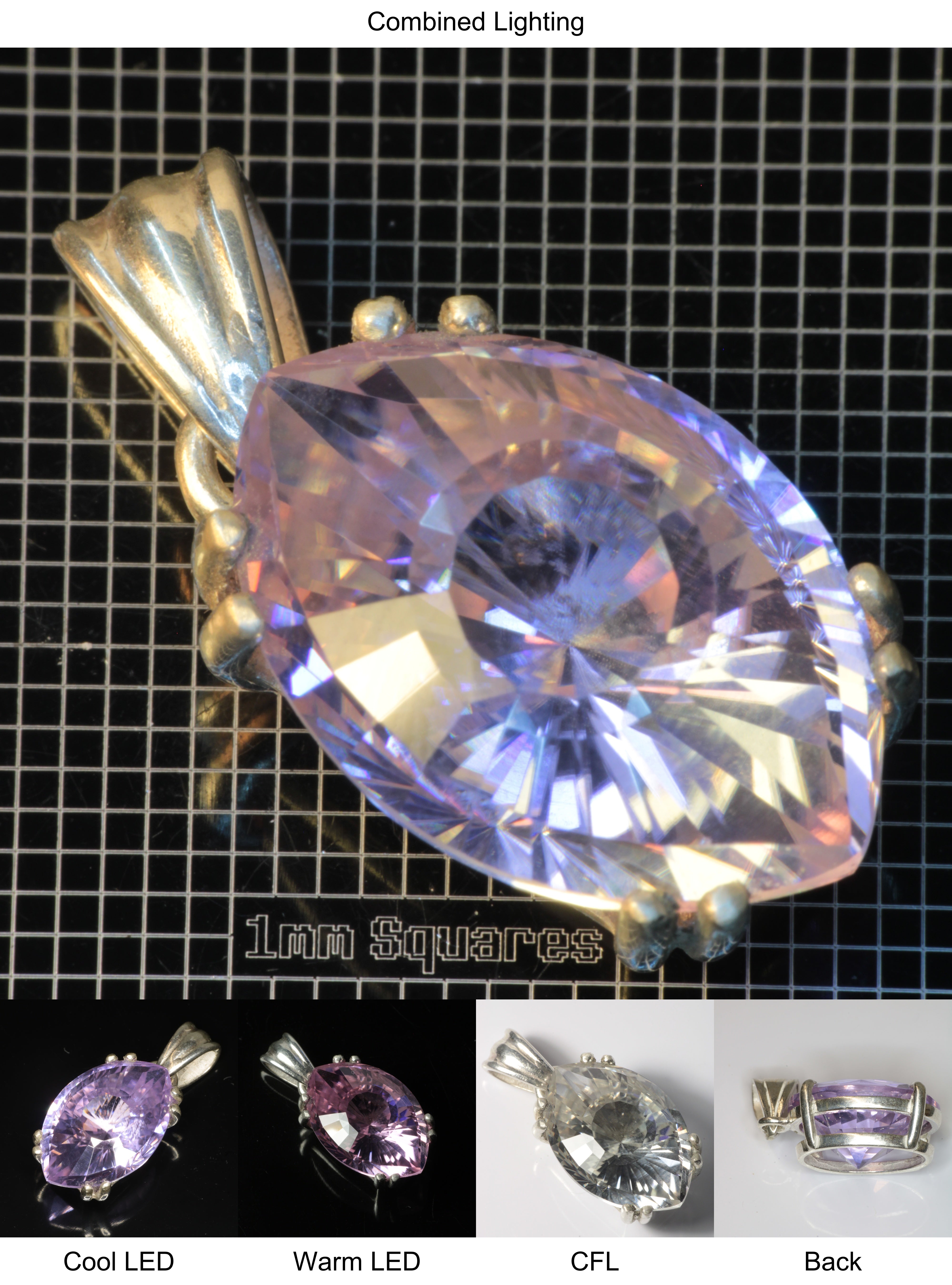 YAP (Yttrium Aluminum Perovskite) Pendant with Eye Gemstone