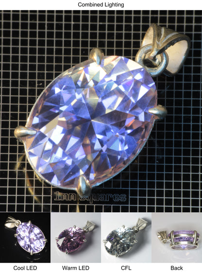 YAP (Yttrium Aluminum Perovskite) Pendant with Oval Gemstone