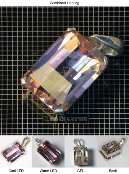 YAP (Yttrium Aluminum Perovskite) Pendant with Pixel Gemstone