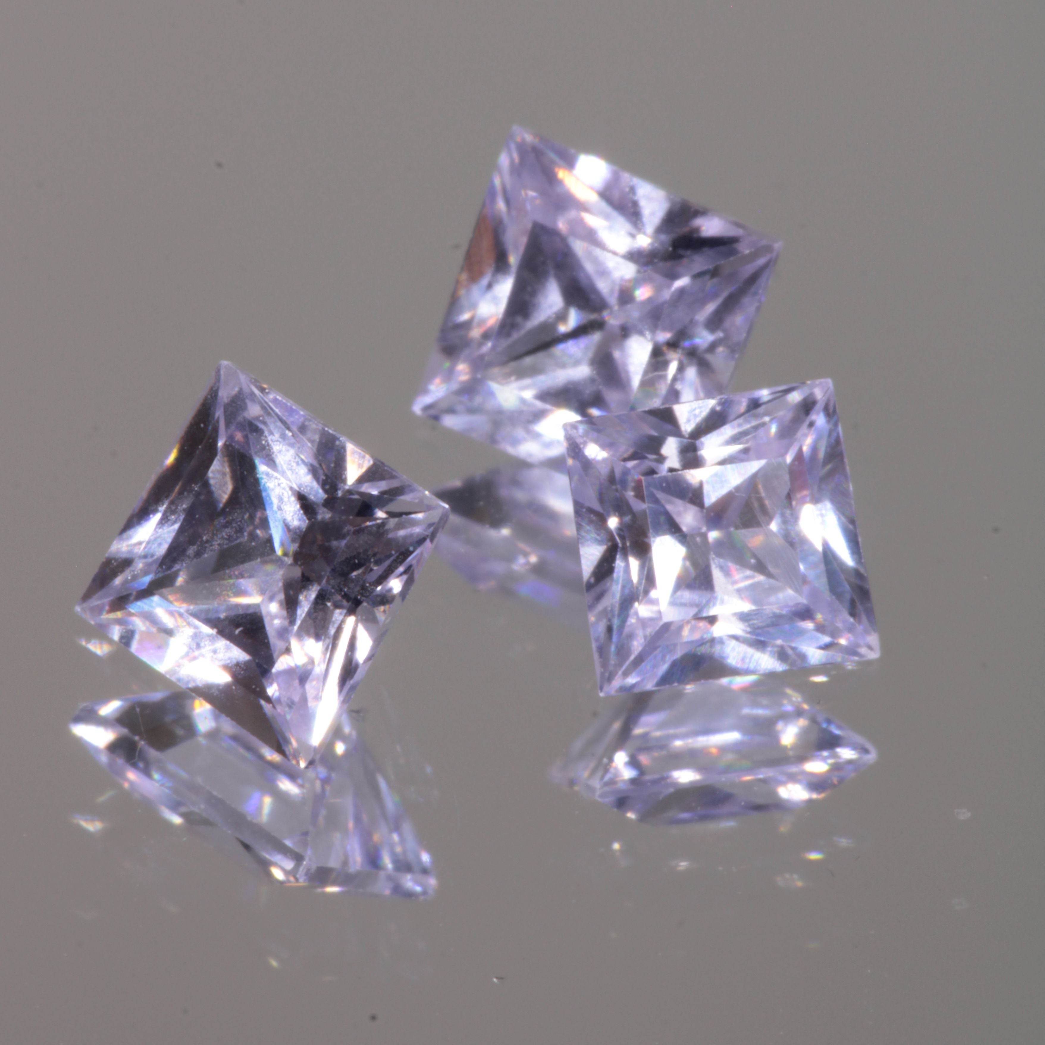 Faceted Square Nd:YAG Gem