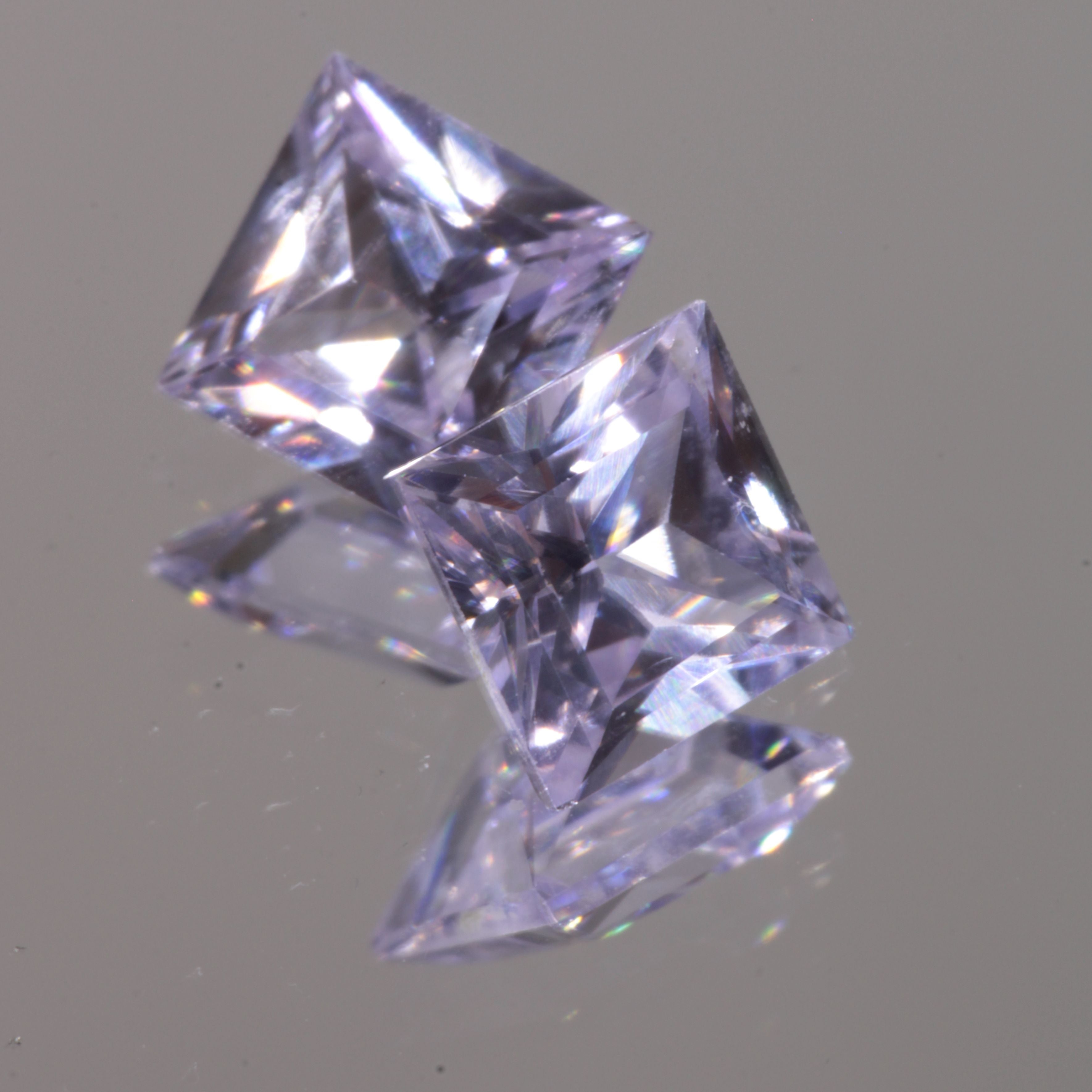 Faceted Square Nd:YAG Gem