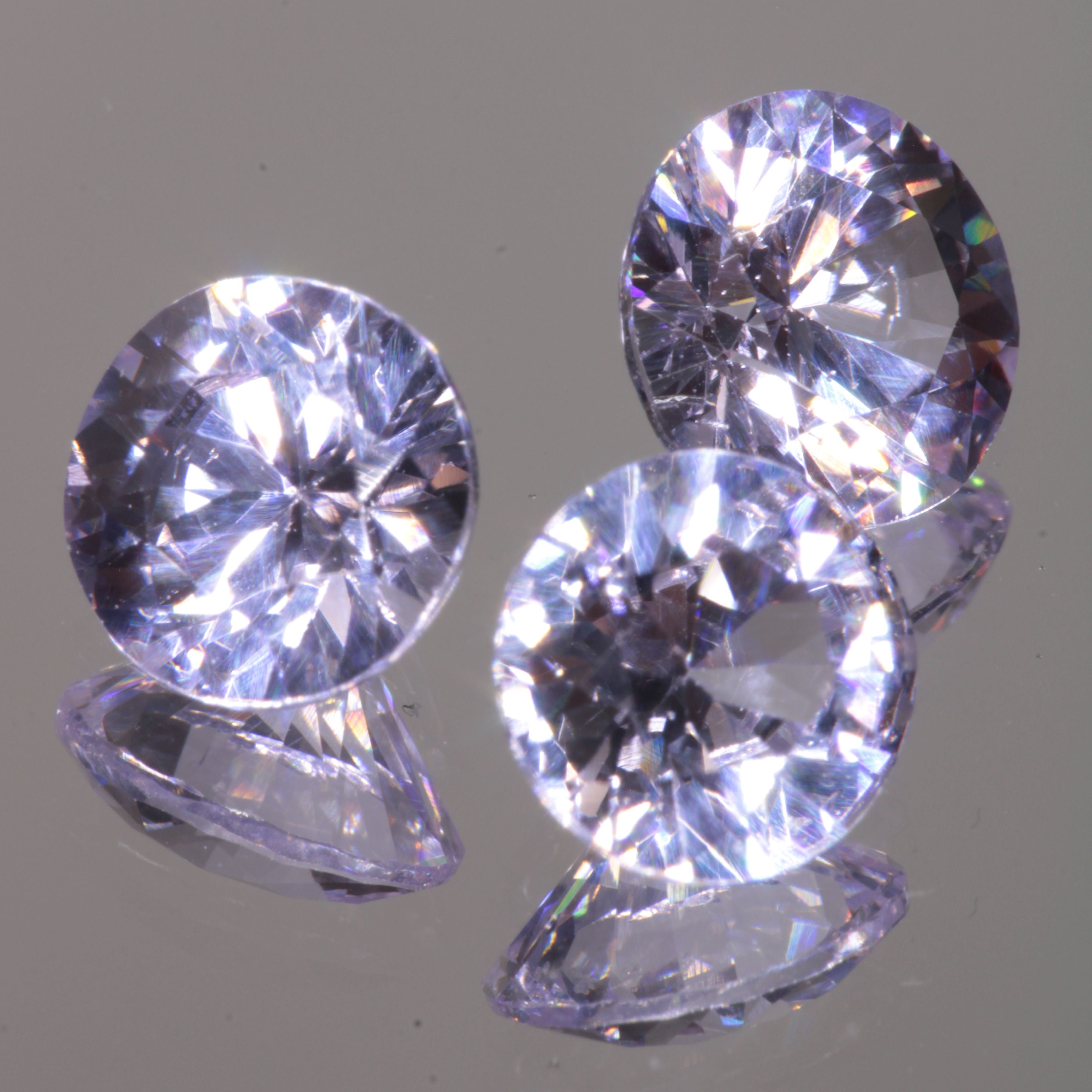 Faceted Round YAG:Nd Stone