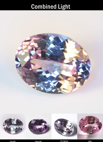 Purple Sapphire Oval Cut Stone