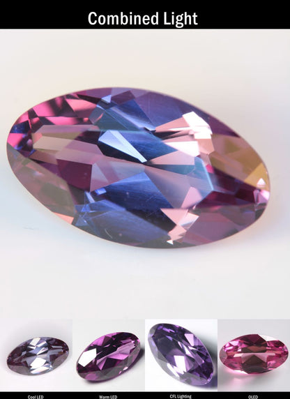Purple Sapphire Oval Cut Stone