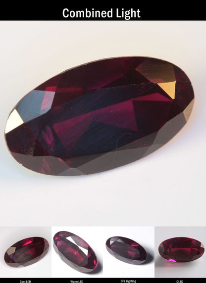 Purple Sapphire Red Oval (Rough Polish) Cut Stone