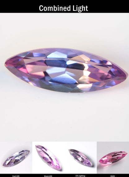 Purple Sapphire Marquise Cut Stone