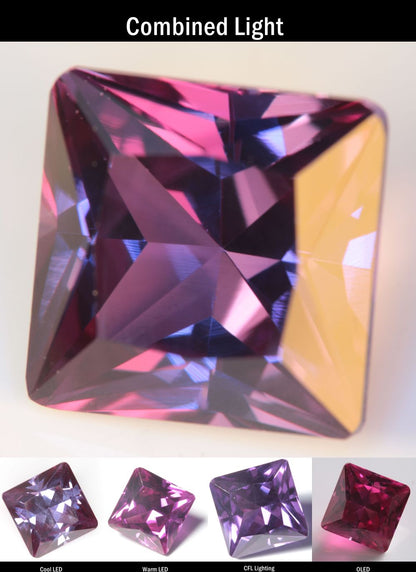 Purple Sapphire Square Cut Stone