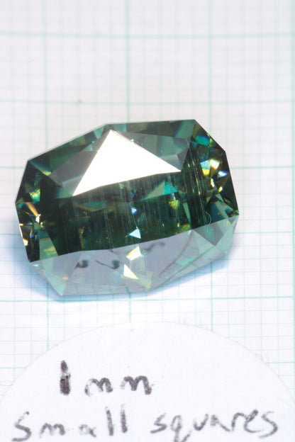 Dichroic Moissanite, Loose Yellow and Blue Faceted Gemstones