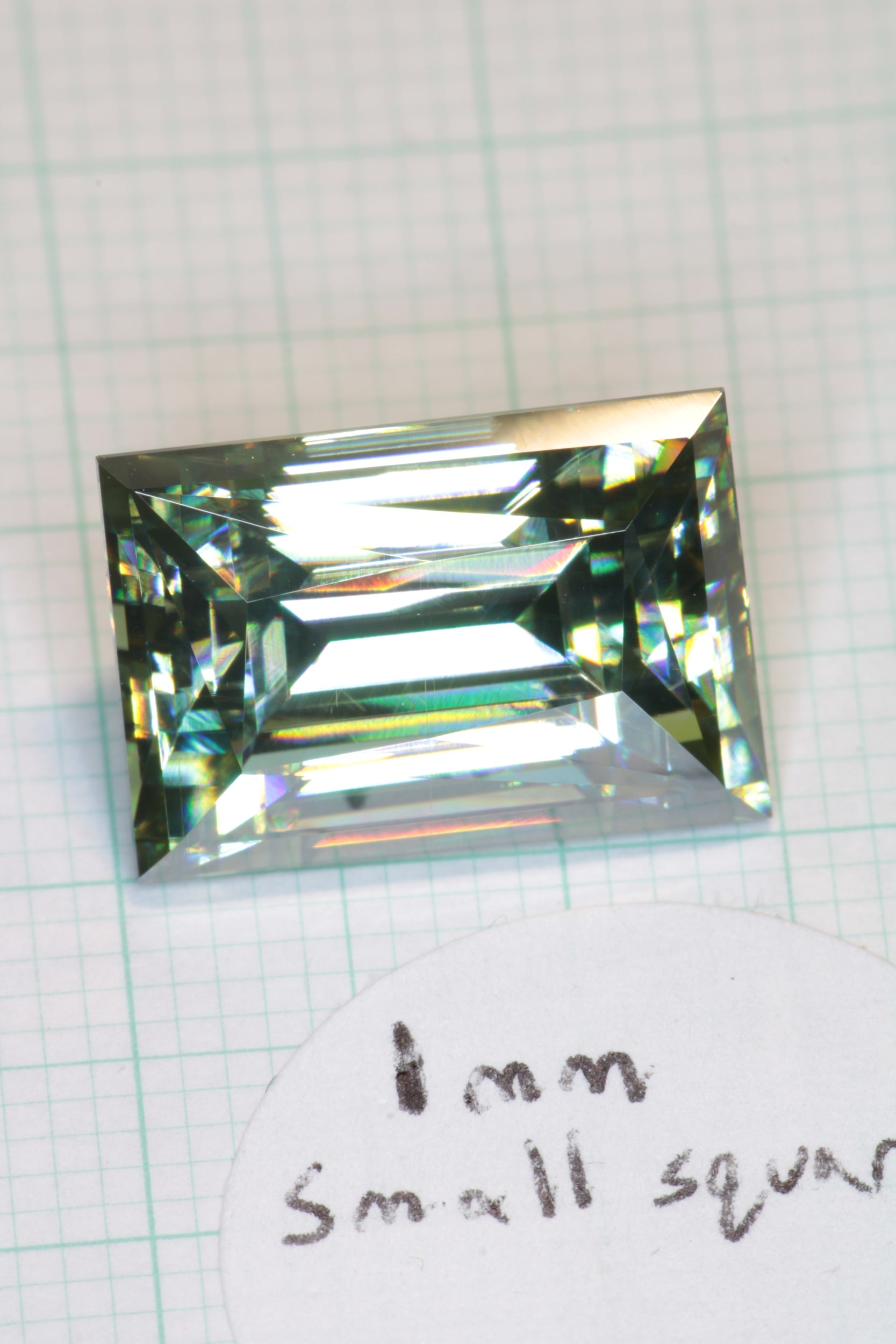 Dichroic Moissanite, Loose Yellow and Blue Faceted Gemstones
