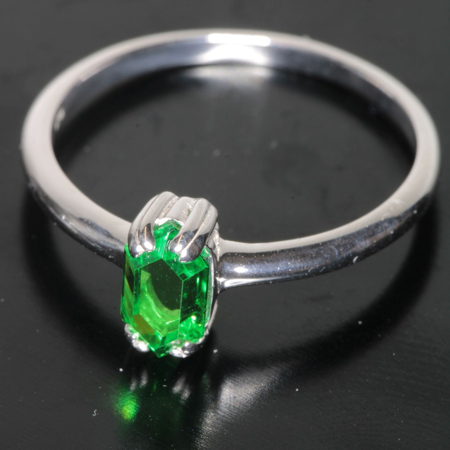 CTH:YAG Classic Thin RetroHex Ring Size 8 