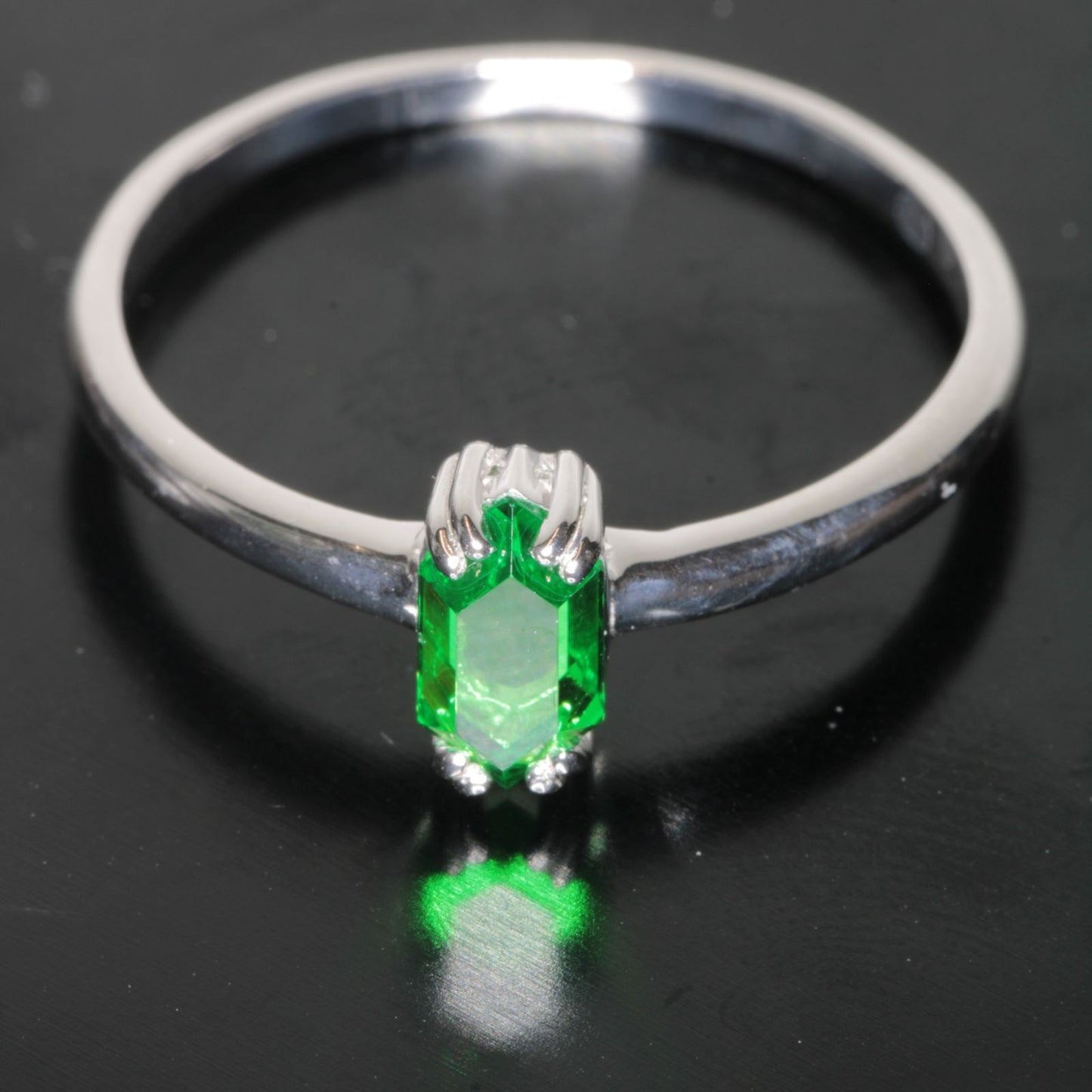 CTH:YAG Classic Thin RetroHex Ring Size 10 