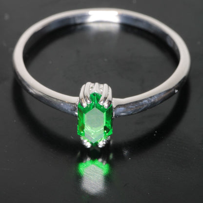 CTH:YAG Classic Thin RetroHex Ring Size 10 