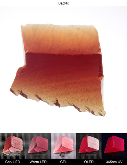 Dark Ruby Wedge Gem Rough