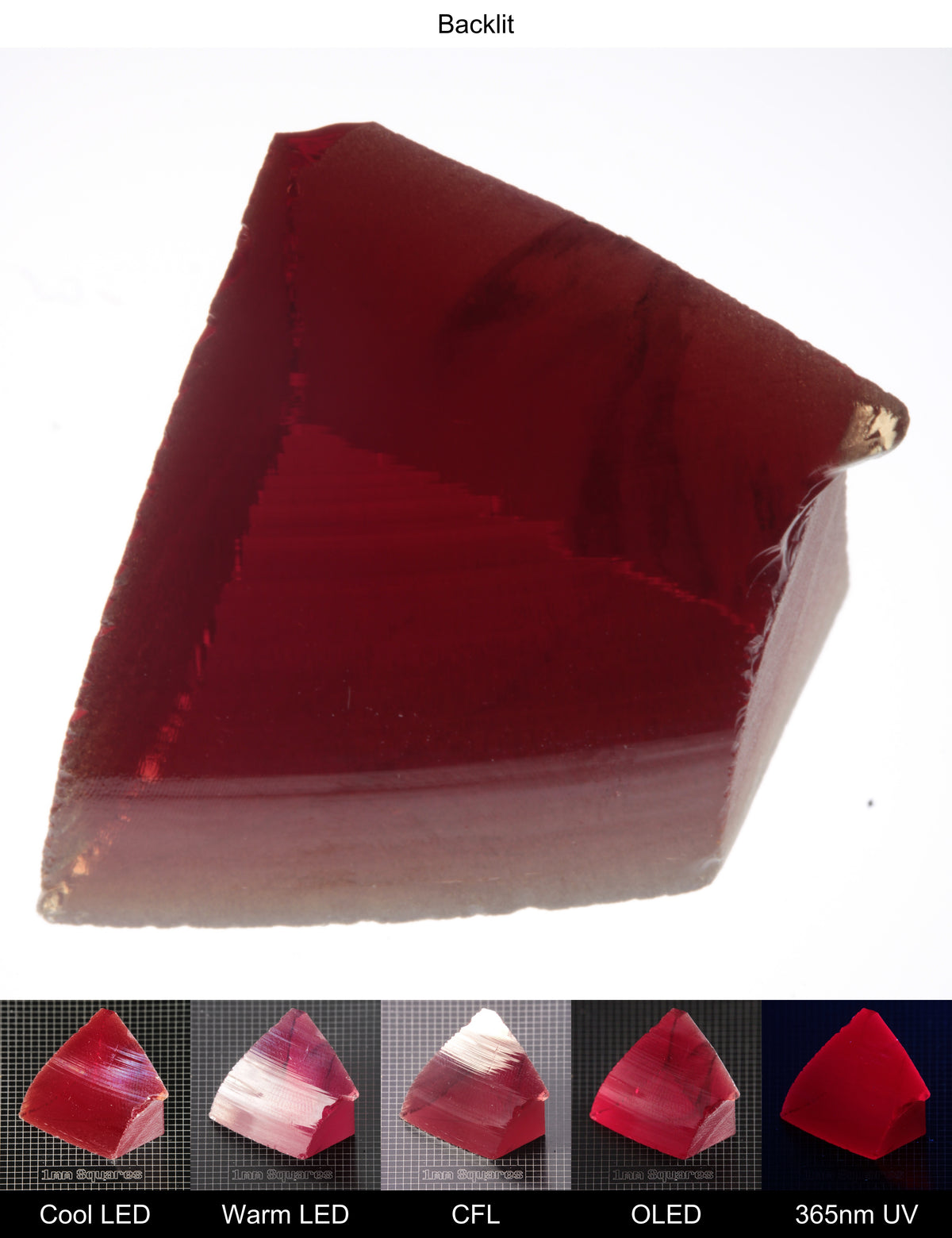 Dark Ruby Edge Gem Rough