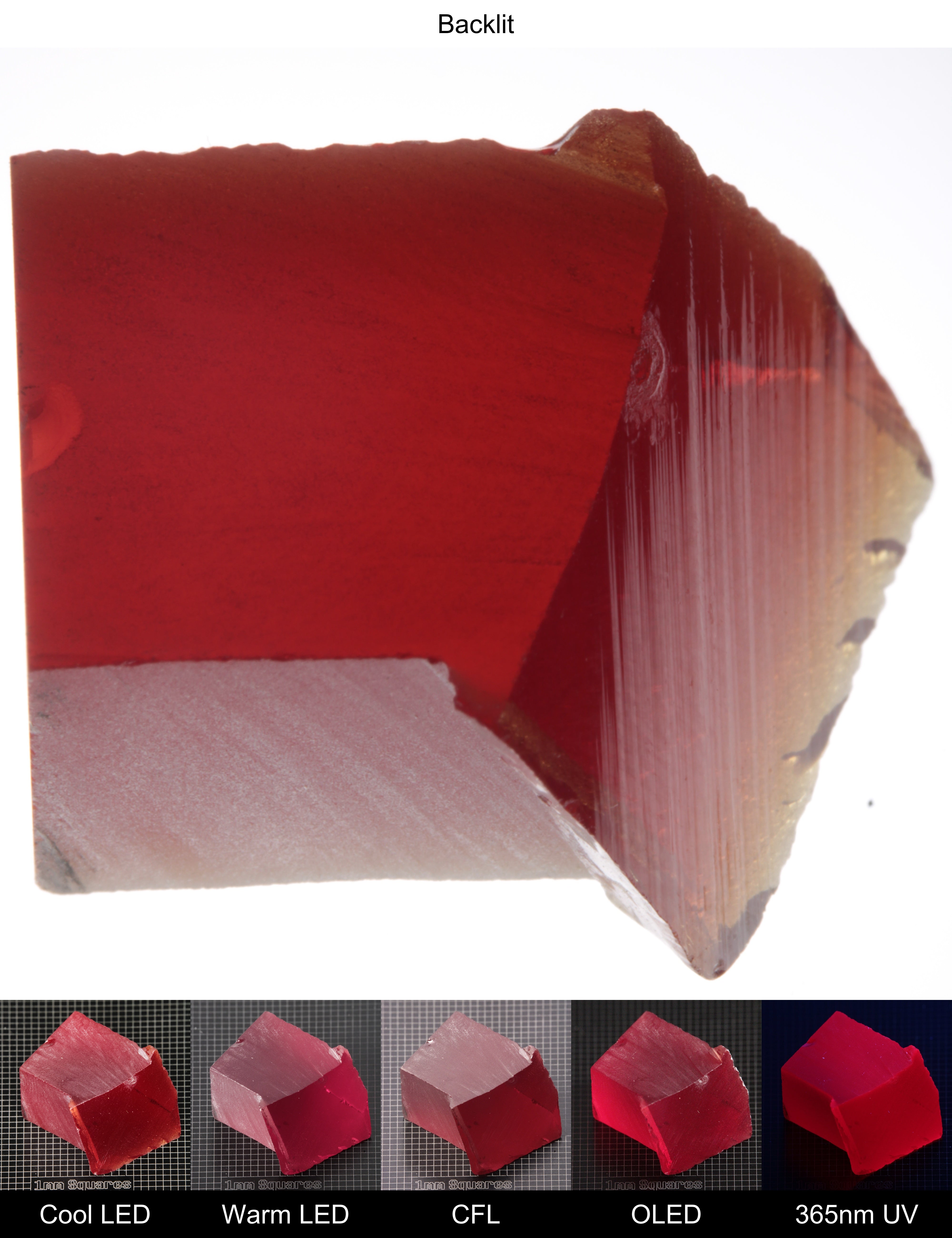 Dark Ruby Block Gem Rough