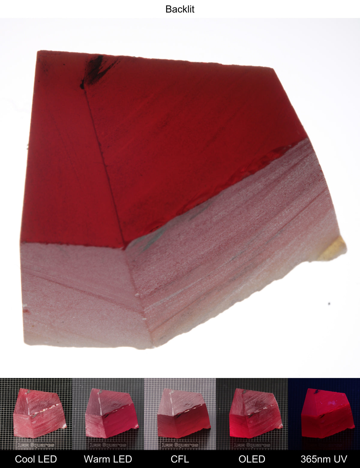 Dark Ruby Block Gem Rough